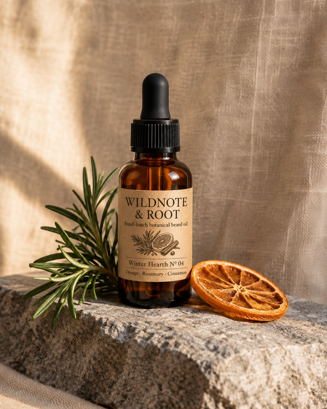 Winter Hearth beard oil and its blend story